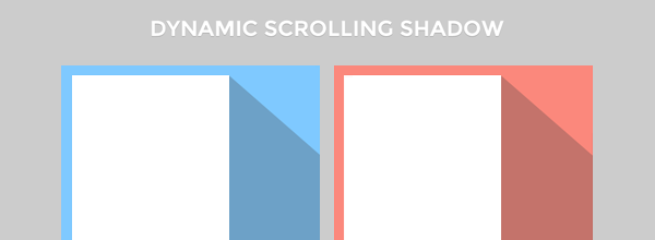 jQuery Dynamic Scrolling Shadow